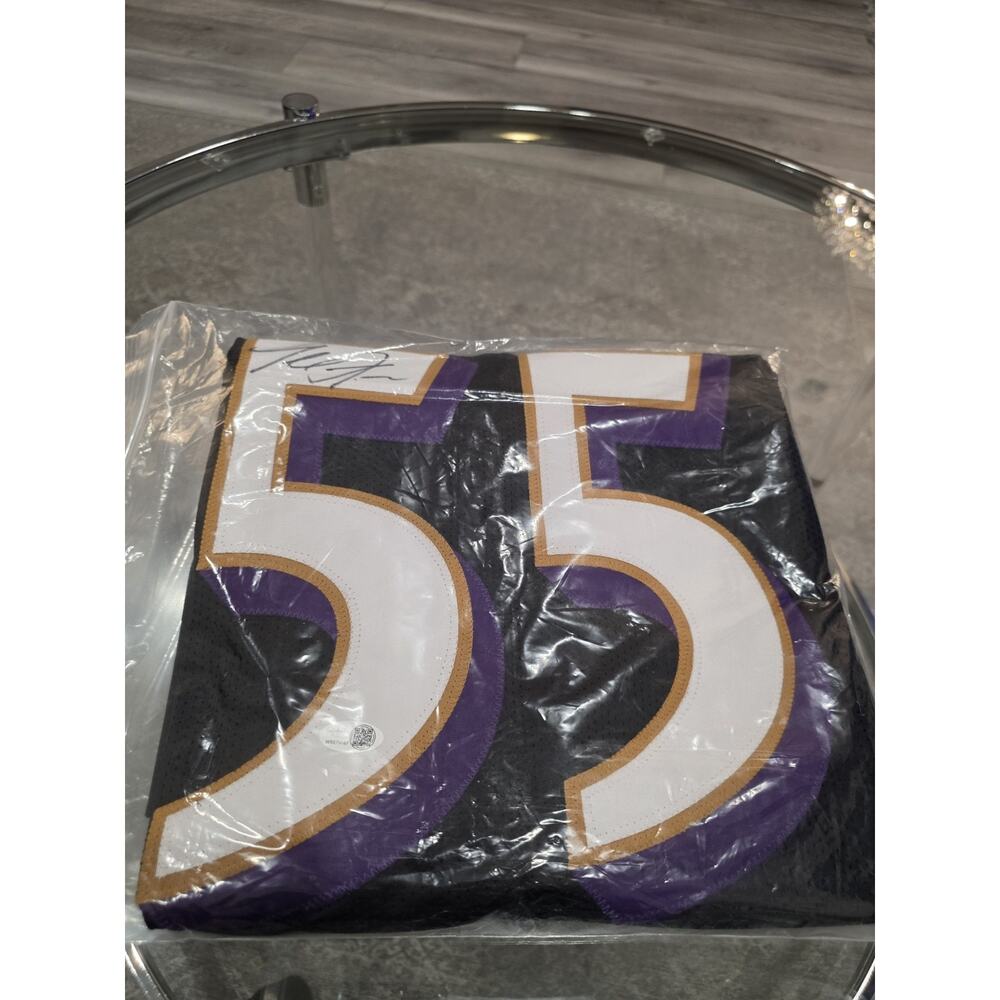 Terrell Suggs Autographed/Signed Jersey JSA Black Custom Jersey - Picture 7 of 7